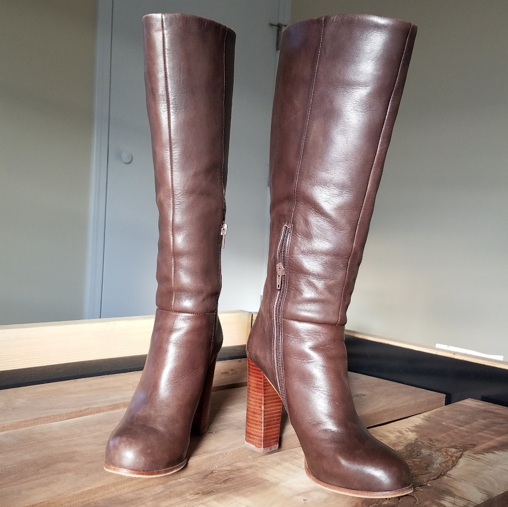 Vince Camuto Gretcha riding leather boots 6.5M